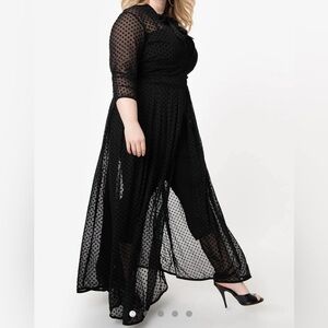 Unique Vintage “ I Love Lucy” Swiss Dot Duster